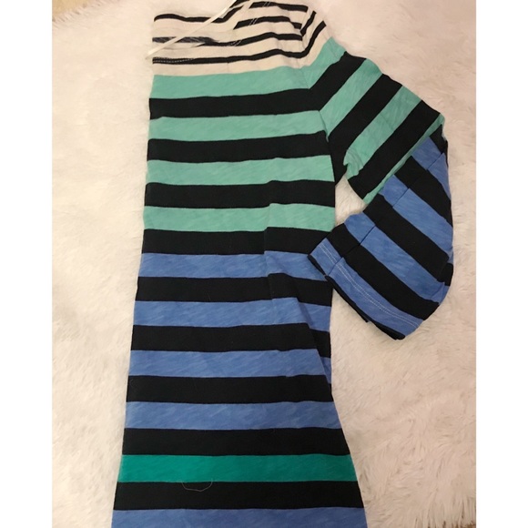 Striped 3/4 Sleeve Tee Shirt - Picture 2 of 3